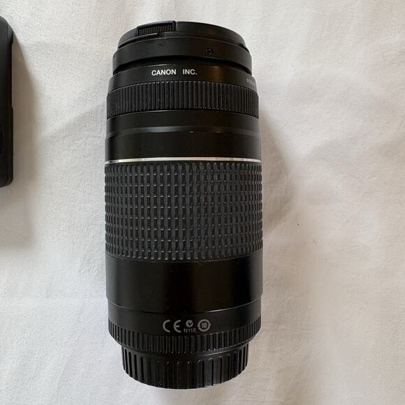 Canon EOS Rebel XS DS126191 Camera 2 Lenses (18-55 & 75-300mm) Battery & Charger - Picture 8 of 16